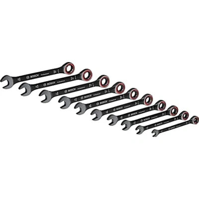 Image of Bosch Professional 1 Piece Spanner Set (8/10/12/13/14/15/16/17/18/19 mm, in Bag) Amazon Exclusive