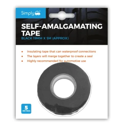 Image of 22x Simply 19mm*5m Black Self Amalgamating Tape SAT1