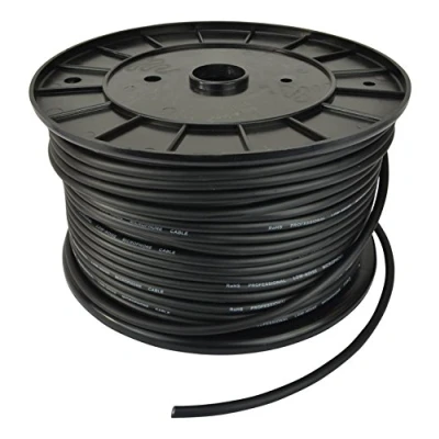 Image of Microphone Cable, Low Noise, Flexible Black, 100m Roll