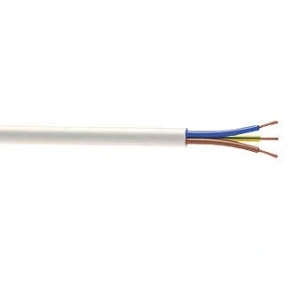 Image of 3 Core Round White Flex Flexible Cable 0.75 MM 1 metre Cut Length
