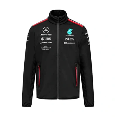 Image of Mercedes AMG Petronas Formula One Team 2023 Softshell Jacket Black Men Size: XL