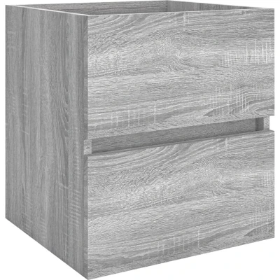 Image of vidaXL Sink Cabinet Grey Sonoma 41x38.5x45 cm Engineered Wood