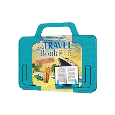 Image of IF The Travel Book Rest (Blue) Hands Free Reading Tablet &amp; Holder Portable Stand Perfect Recipe for Kitchen Use as a Cookery More