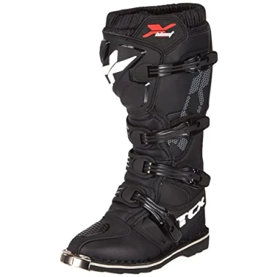 Image of TCX Men&#039;s Motocross Boot, Enduro Off Road Boot with Microfibre Upper and Goodyear Construction Sole, Black