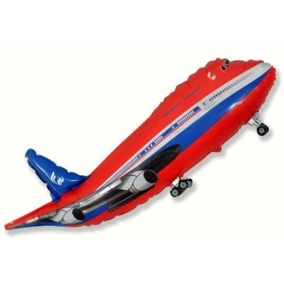 Image of Cars/Helicopters/Planes/Vehicle Aeroplane Balloon 26&quot; Foil Red