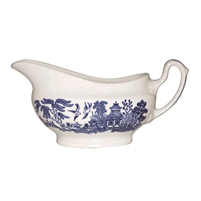 Image of Churchill Blue Willow Georgian Gravy Boat 350ml by China
