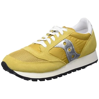 Image of Saucony Jazz Original Vintage Trainers Mustard Silver Mens