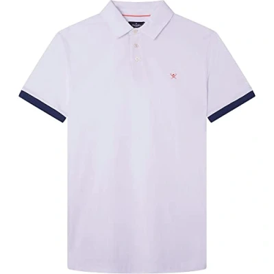 Image of Hackett London Men&#039;s Swim Trim PLKT Polo Shirt, White, S
