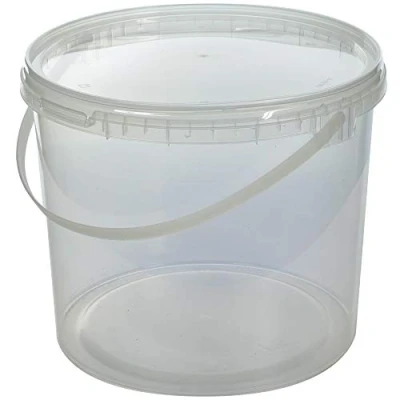 Image of GardenersDream Durable Multipurpose Clear Round Recylable Plastic Storage Tubs 5L (100 Tubs)