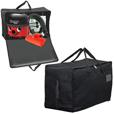 Image of SPARES2GO Large Storage Bag compatible with Numatic Henry Hetty Vacuum Cleaner Tools Parts Accessories (Pack of 2, Black, 100L)