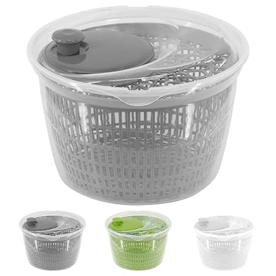 Image of GEEZY Large Salad Spinner Vegetable Veg Leaf Dryer Drainer Colander Plastic Bowl
