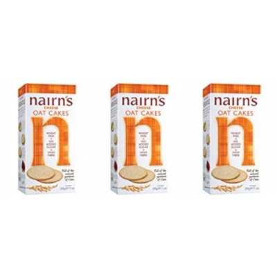 Image of (3 PACK) Nairns Cheese Oat Cakes 200g 3 PACK BUNDLE