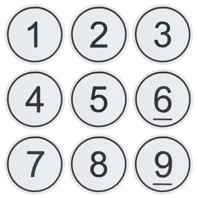 Image of NanTun Plastic Table Number Storage Locker Cabinet Numbers Pubs Restaurants Clubs Tags 100 Pieces White 1 to
