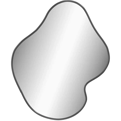 Image of vidaXL Wall Mirror Black 60x50 cm