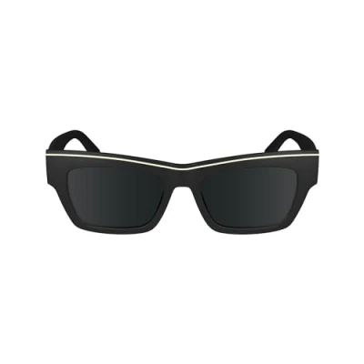 Image of Calvin Klein Unisex CKJ24602S 001 Sunglasses Bio inject Black Grey Squared Normal