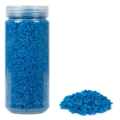 Image of Heku 30332 18: Decorative granules Blue, 750g, in resealable tin
