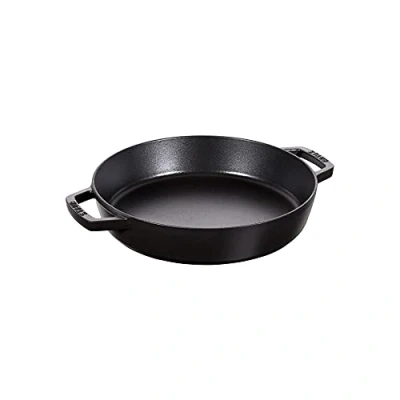 Image of STAUB Cast Iron Double Handle Fry Pan, Black, 20 cm