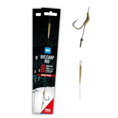 Image of Nash Big Carp rig Barbless Hook size 8