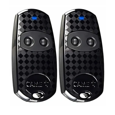Image of 2 x CAME hand held transmitter TOP 432EE radio 433,92 Mhz garage door remote control comp. TOP432NA TOP432EV