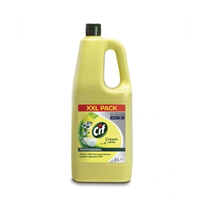 Image of Cif Professional 2 Litre Bottle Scrubbing Cream Lemon