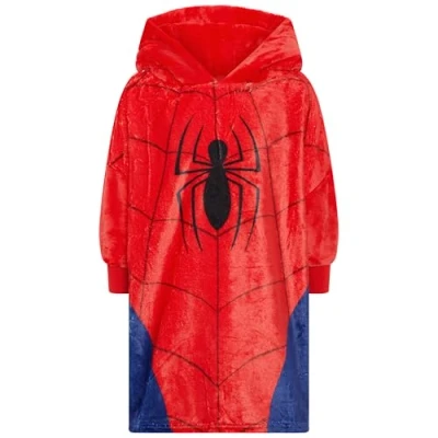 Image of Marvel Spiderman Deluxe Oodie/Oversized Blanket Hoodie 3 4yrs