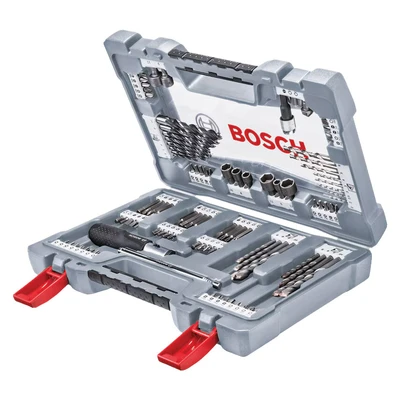 Image of Bosch Professional 105 Pieces Premium X Line Drill Bit and Screwdriver Set (for wood, metal stone, Accessories drill)