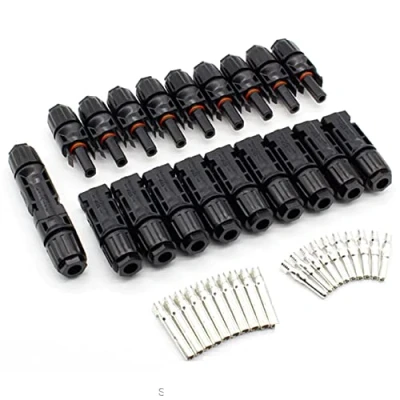 Image of Xample® 10 Pairs of Solar Panel Cable Connectors Male Female Compatible with MC4