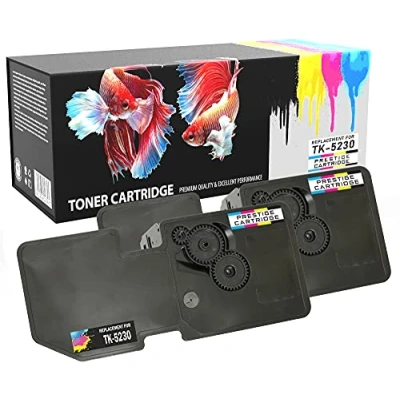 Image of Pack of 2 Compatible TK 5230K TK5230 Laser Toner Cartridges for Kyocera Ecosys M5521cdn M5521cdw P5021cdn P5021cdw BLACK