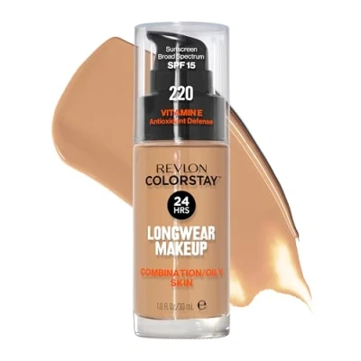 Image of Revlon ColorStay Makeup Foundation for Combination/Oily Skin 30 ml, Natural Beige