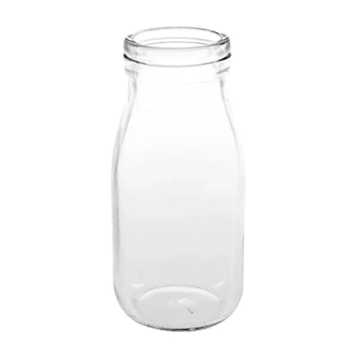 Image of Olympia Glass Mini Milk Bottle 200Ml 7Oz Drinking Restaurant Glassware 12pc