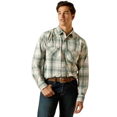 Image of Ariat Men&#039;s Hansai Retro Fit Shirt, Egret, XXL