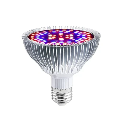 Image of Led Grow Light Bulb Full Spectrum 50W, Upgraded E27 Growing Lights Lamp with UV&amp;IR for Indoor Plant Veg and Flower,Hydroponics,Seedling,Succulent,Garden Greenhouse, Easy to Install, 78PCS LEDs