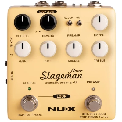 Image of NUX Stageman Floor Acoustic Preamp DI Pedal, 173.338UK