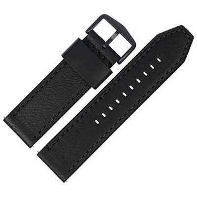 Image of Fossil Watch Strap 24 mm Black Leather JR 1354 LB JR1354