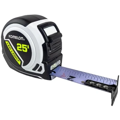 Image of Komelon LED Light Tape Measure, White/Black 25ft. 25LED