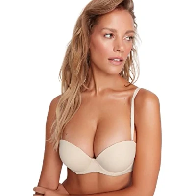 Image of Trendyol Women Underwear Reinforced/Push up Knitted Bra Skin