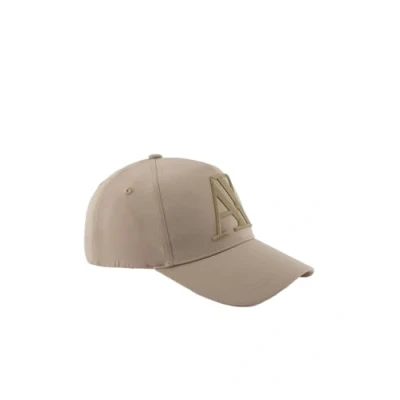 Image of Armani Exchange Baseball HAT Unisex Cap, Size: One Size, Roasted cashew