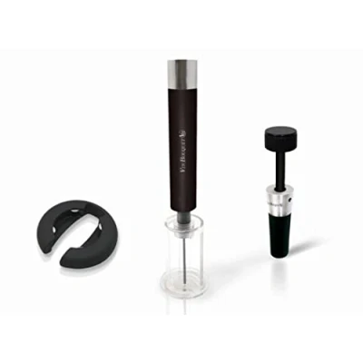 Image of Vin Bouquet FI 010 SET air corkscrew set, Includes Crokscrew, Foil Cutter and Vacuum Stopper