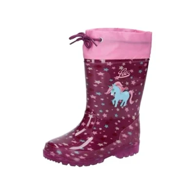 Image of Lico Boy&#039;s Girl&#039;s Power Blinky Rain Boot, Lila/Rosa/Türkis, 10 UK Child
