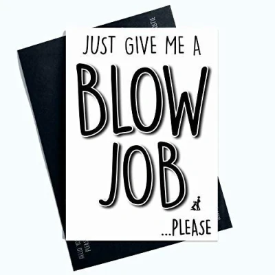 Image of Funny Valentine&#039;s Day Cards Birthday Rude Girlfriend Wife Blowjob PC854