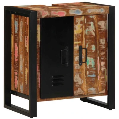 Image of vidaXL Bathroom Cabinet Multicolour 55x35x60 cm Solid Wood Reclaimed