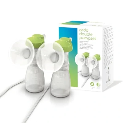 Image of Ardo Double Pump Set for Use with The Calypso &amp; Carum Breast Pumps. Extra Pumping Pump. BPA Free Replacement Breastfeeding Accessories. Pumpset Spare Parts Bottles.