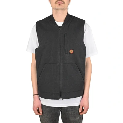 Image of Santa Cruz Classic Label VEST Unisex Waistcoat, Size: XL, Washed black
