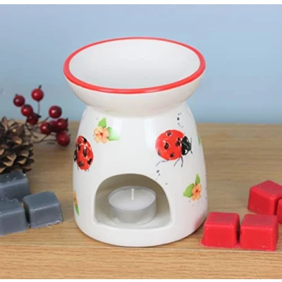 Image of The Leonardo Collection LP48013 Wax/Oil Warmer Ladybirds 1 Piece 11x11x14 cm Accessory, Multicolor