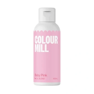 Image of Colour Mill Baby Pink Next Generation Oil Based Food Colouring for Baking, Decorating, Icing and Cooking Dye DIY Slime Crafts 100 ml