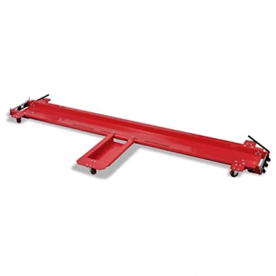 Image of vidaXL Motorcycle Dolly Red Motorbike Stand Car Parking Mover Scooter Centre