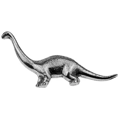 Image of GTR Prestige Giftware Diplodocus Dinosaur English Pewter Lapel Pin Badge XWTP112