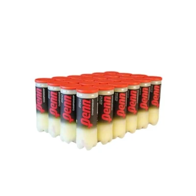 Image of Penn Championship Tennis Balls Regular Duty Felt Pressurized 24 Cans, 72 Balls, Yellow