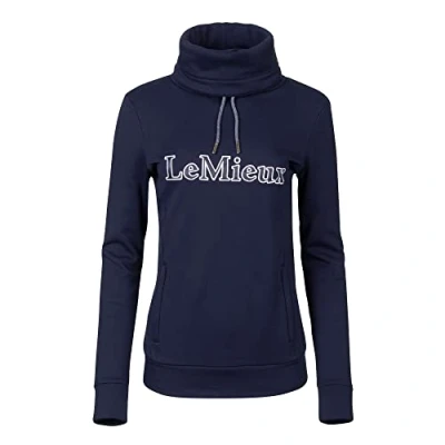 Image of LeMieux Highland Womens Funnel Neck Hoodie Navy 06