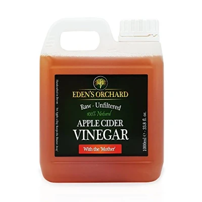 Image of Apple Cider Vinegar with the Mother Raw and Unfiltered 1 Litre Jerry Can 35.2 fl. oz. 1000ml
